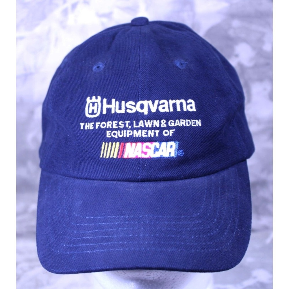 Husqvarna Forest Lawn & Garden Equipment of NASCAR Logo Spell Out Hat Cap Snap